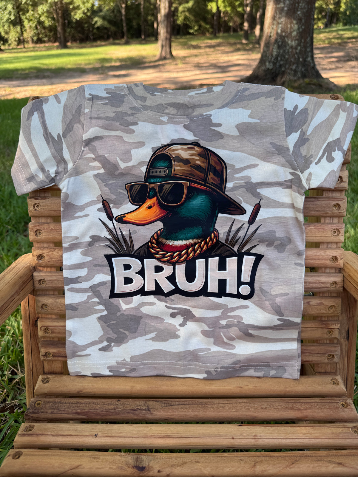 BRUH Duck Camo Graphic Tee