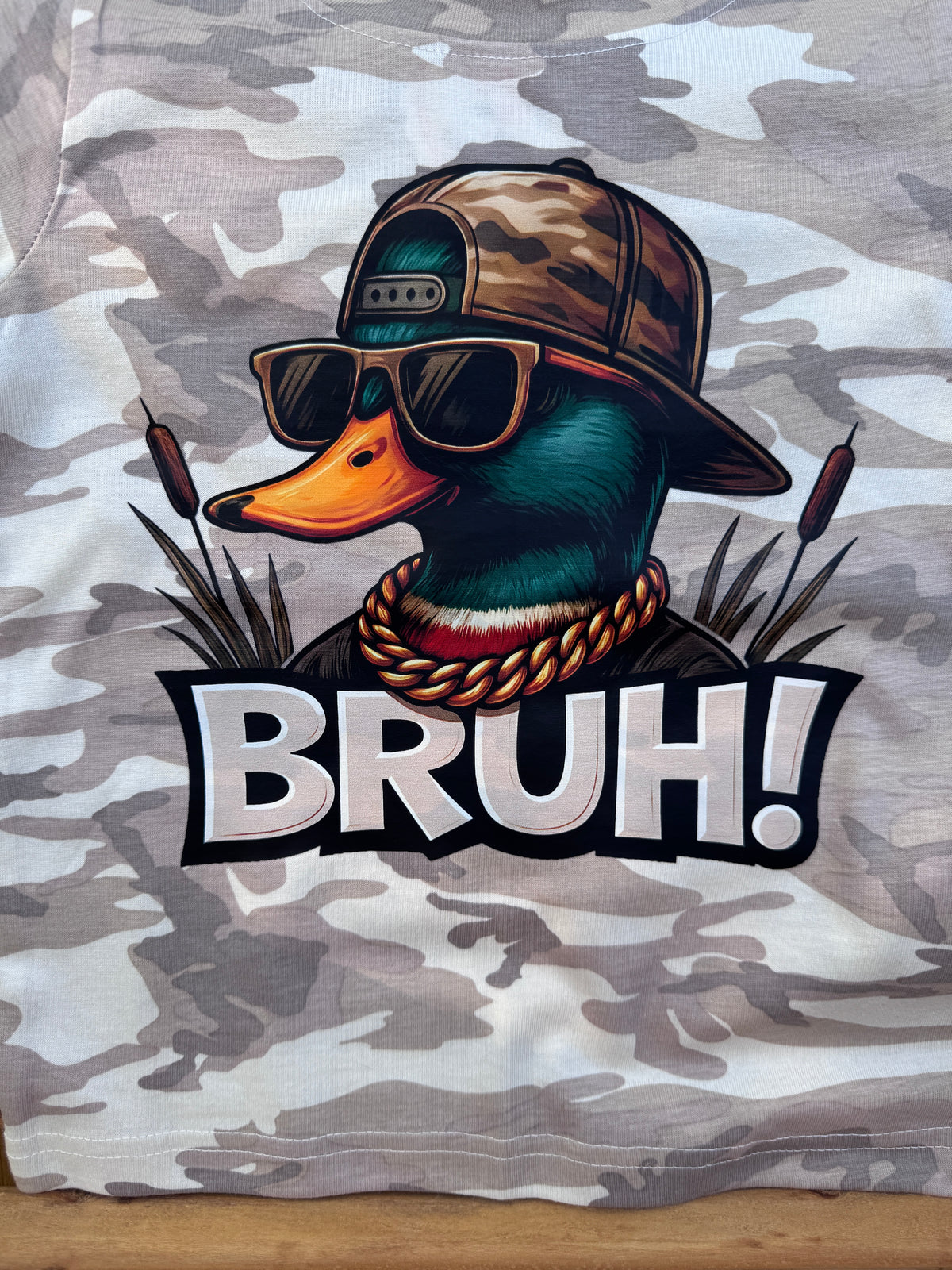 BRUH Duck Camo Graphic Tee