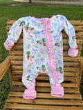 Mallard & Bows Ruffle Zip Romper