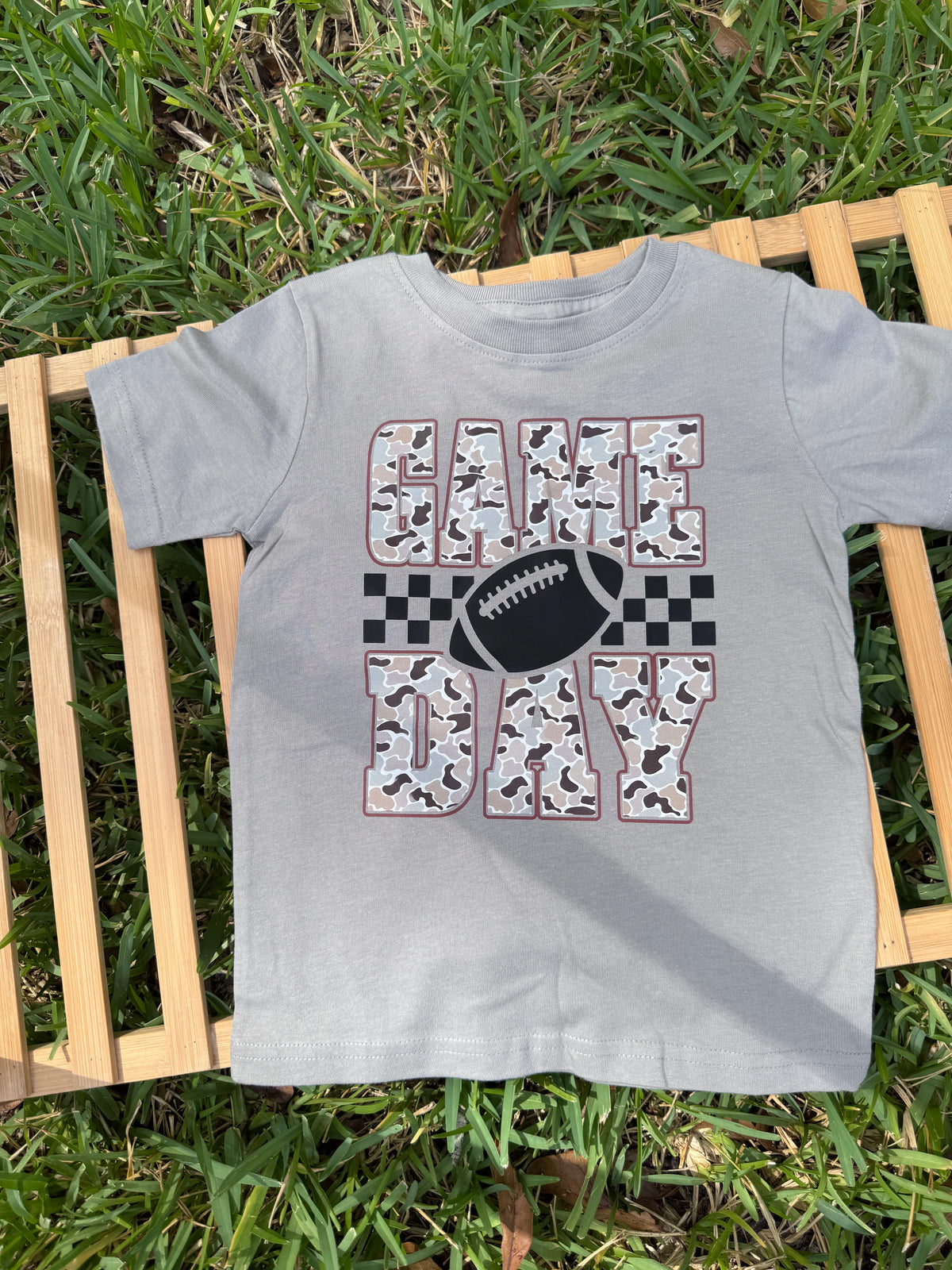 Game Day Camo Football Tee