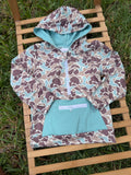 Mint Camo Hooded Pullover
