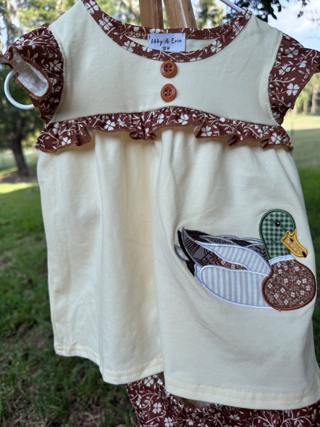 Mallard Darling Ruffle Short Set 🦆🤎