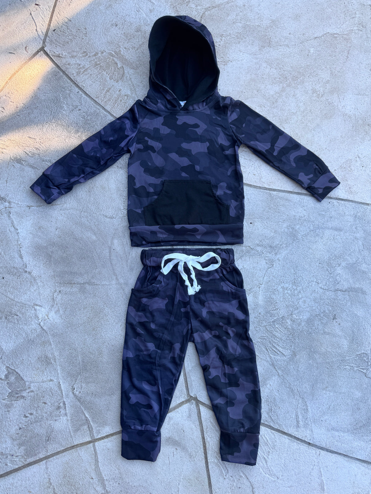 Little Rebel Camo Hoodie Jogger Set