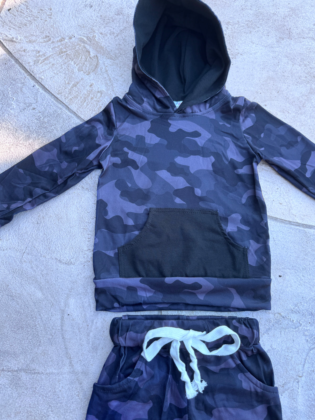 Little Rebel Camo Hoodie Jogger Set