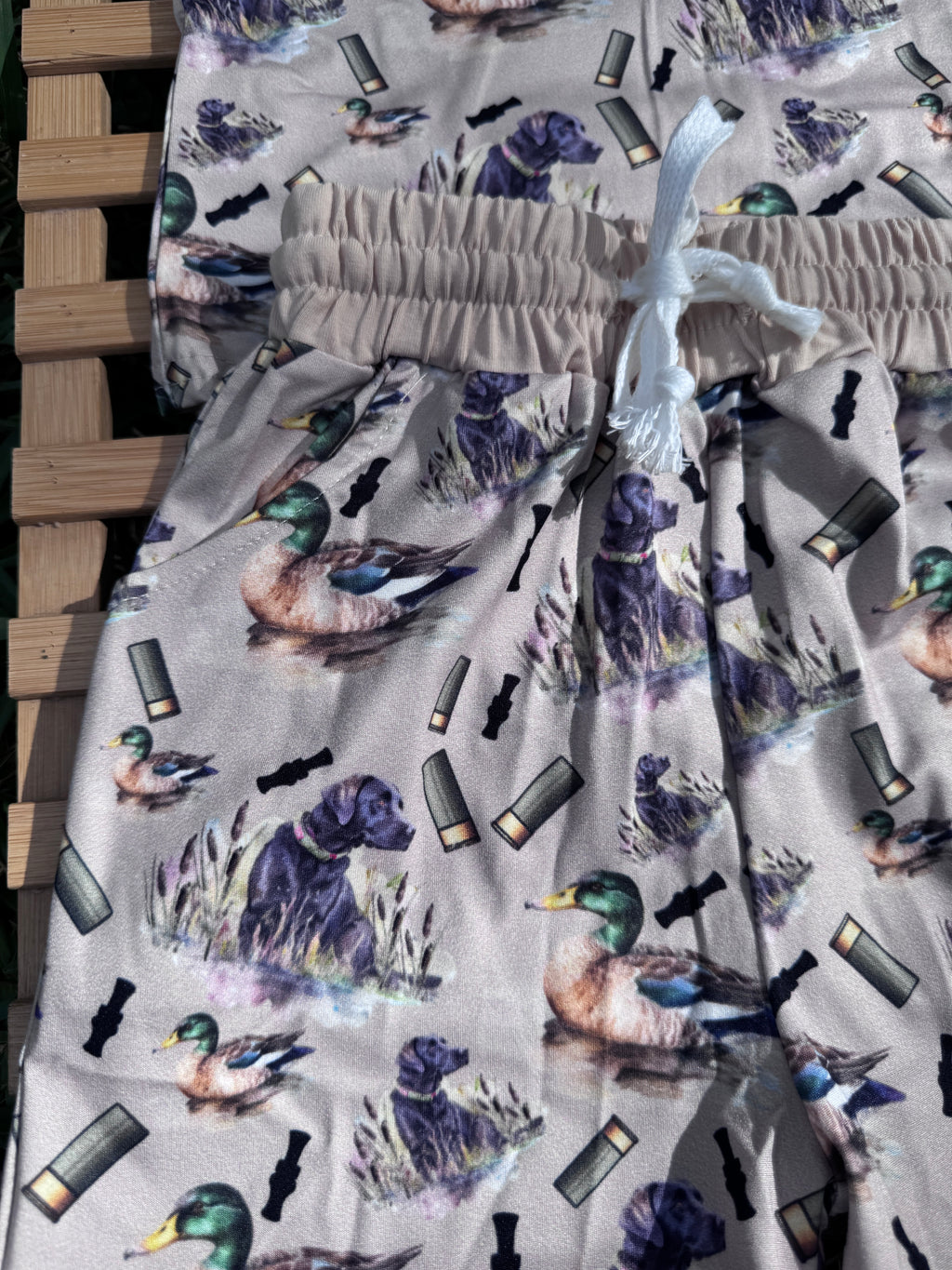 Boys Duck Hunting Dog Tee & Shorts Set