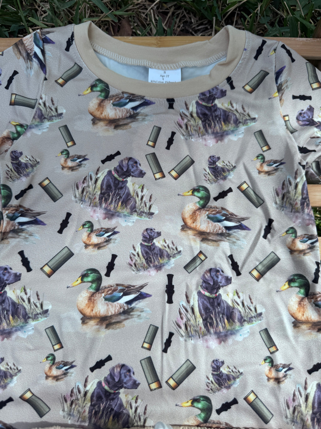 Boys Duck Hunting Dog Tee & Shorts Set