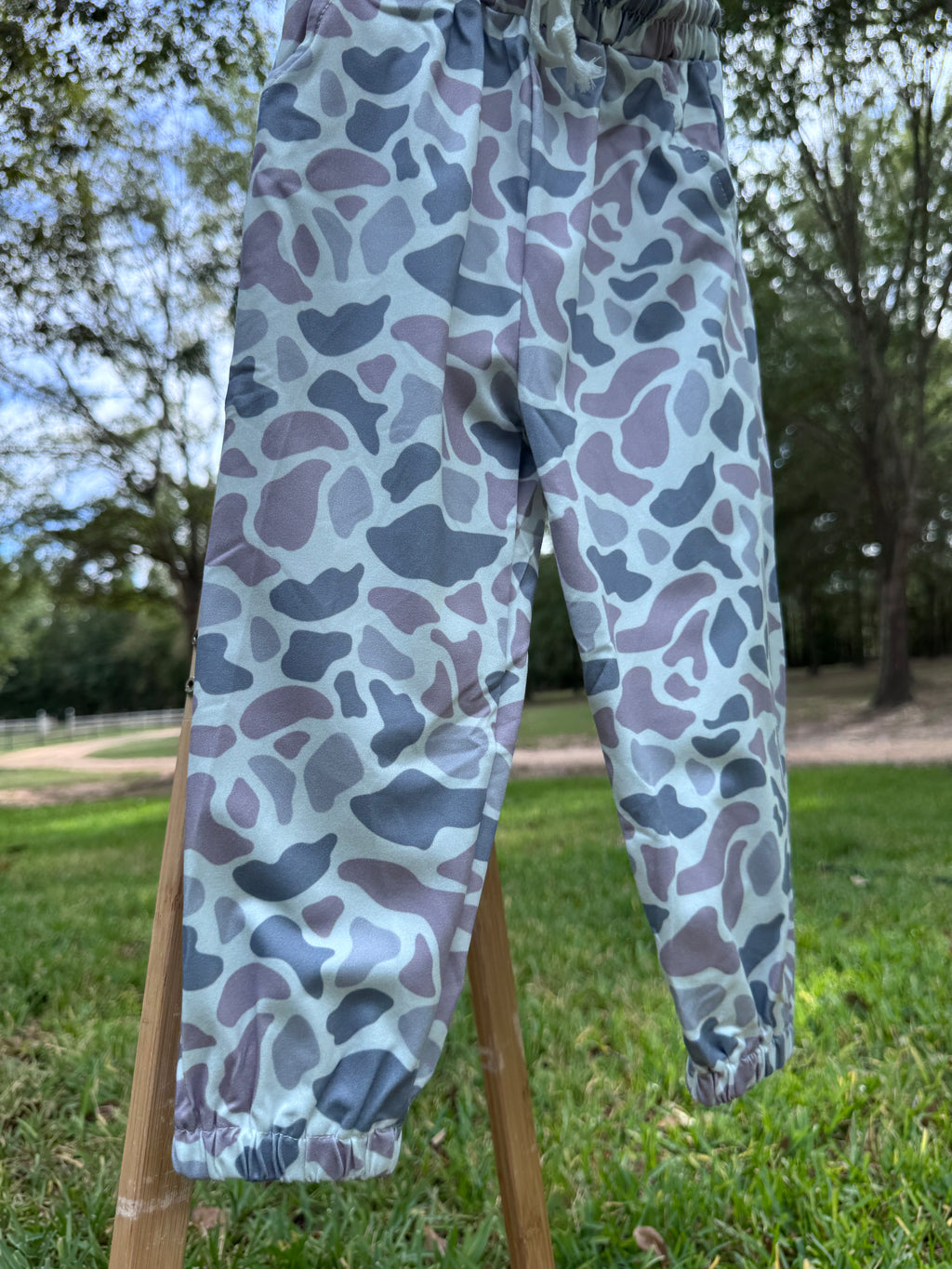 Boys Neutral Duck Camo Joggers