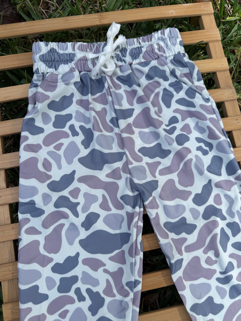 Boys Neutral Duck Camo Joggers