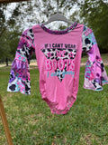 If I Can’t Wear My Boots Cowgirl Bell Sleeve Bodysuit