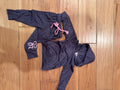 Girls Blue & Pink Bow Hoodie Jogger Set
