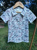 Kids Neutral Camo Polo Shirt