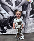 Cow Print Double Bell Overalls 🤎🐄