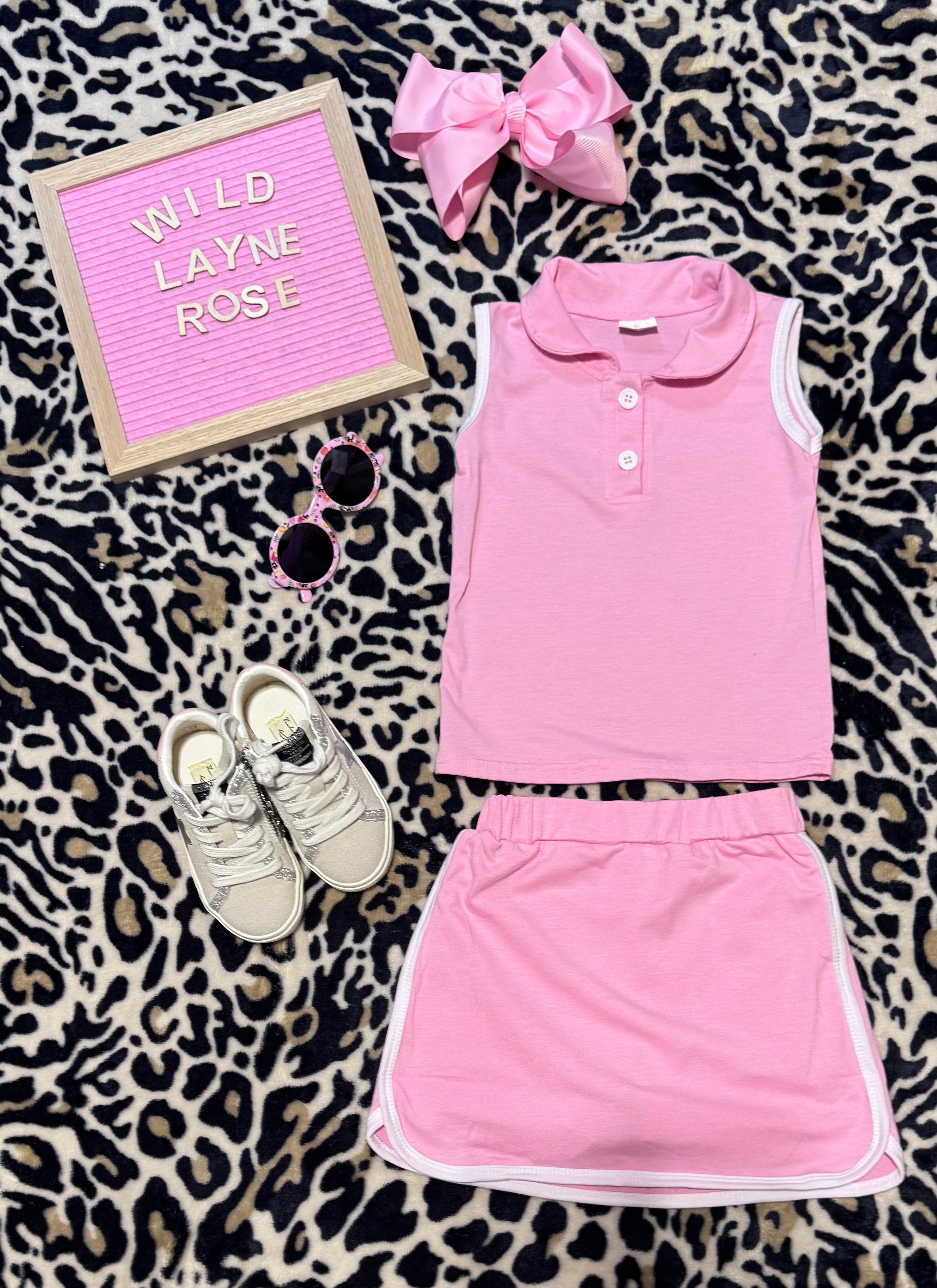 Blush Sporty Skirt Set