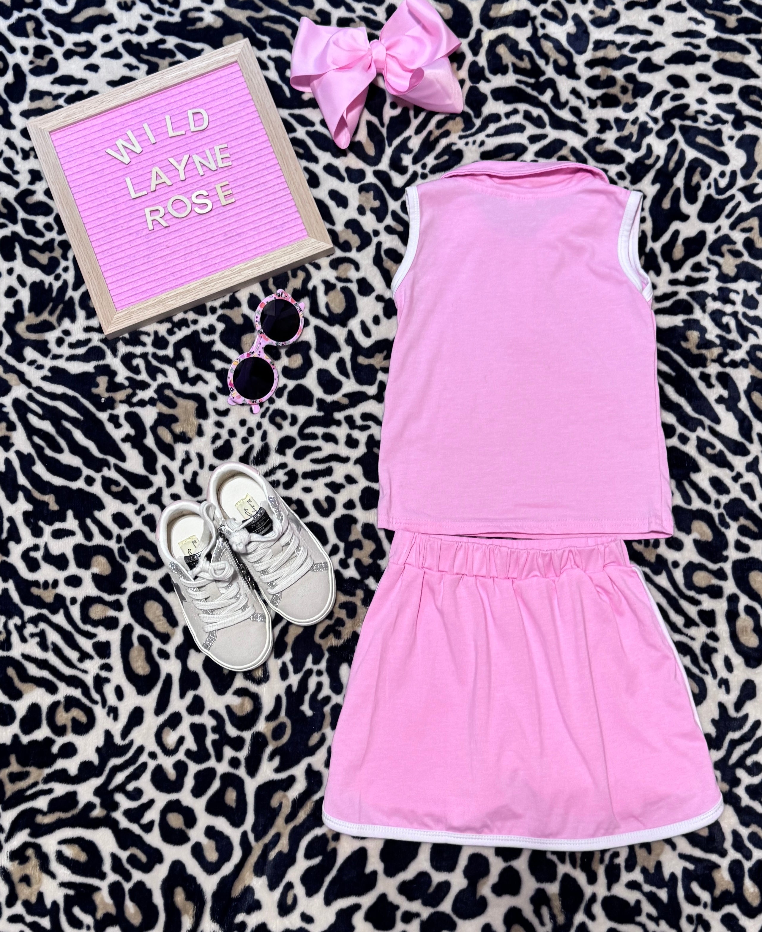 Blush Sporty Skirt Set