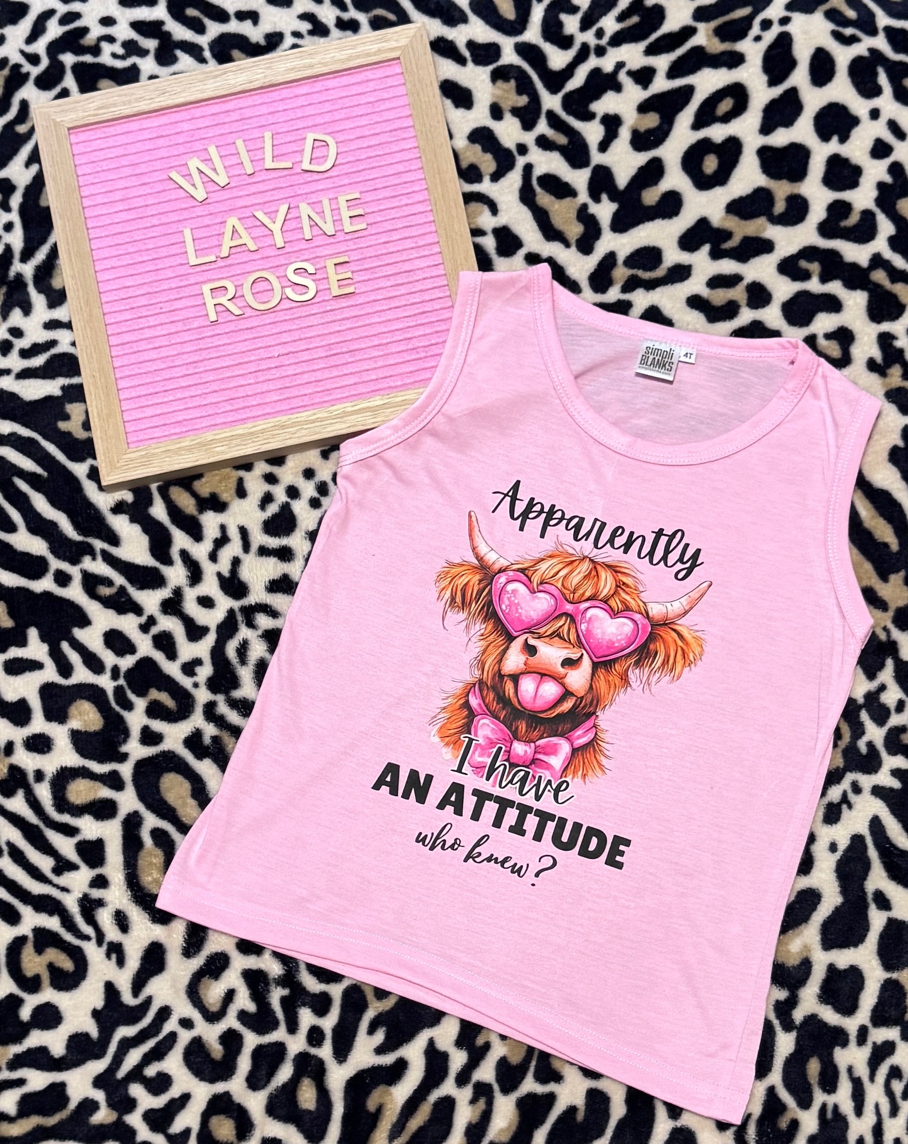 🎀Apparently "I Have an Attitude" Tank💓
