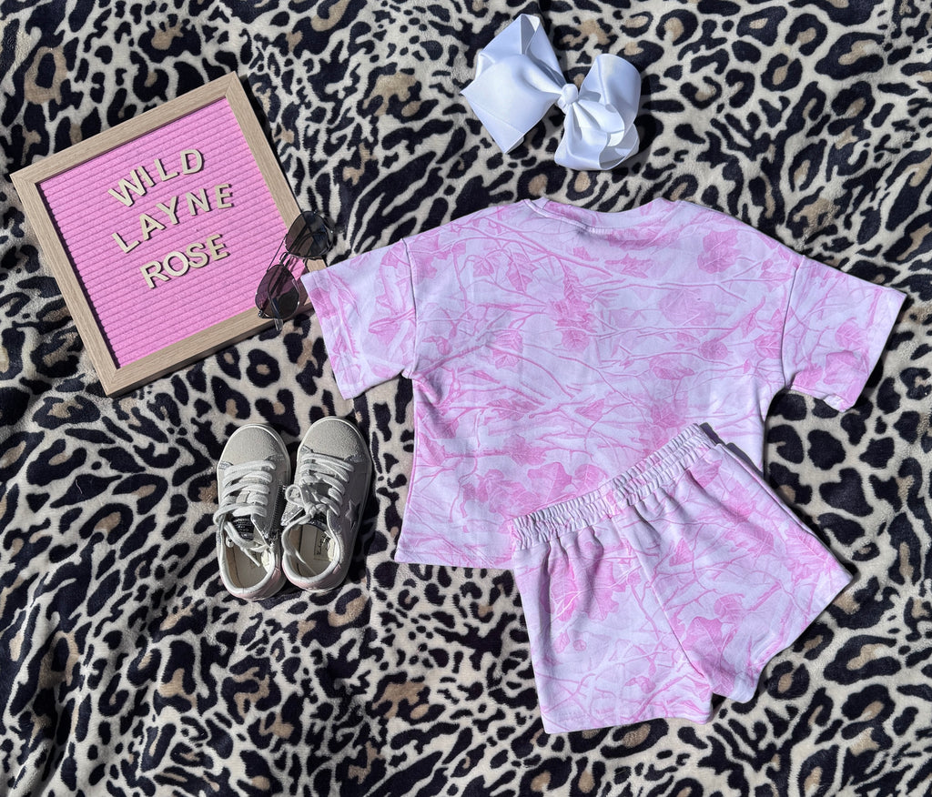 Pink Camo Lounge Set