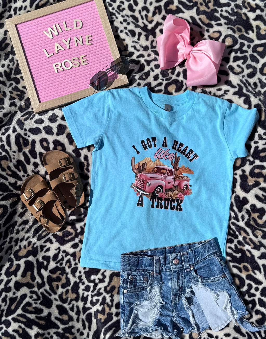 "I Got a Heart Like a Truck" Girls Graphic Tee 🎀