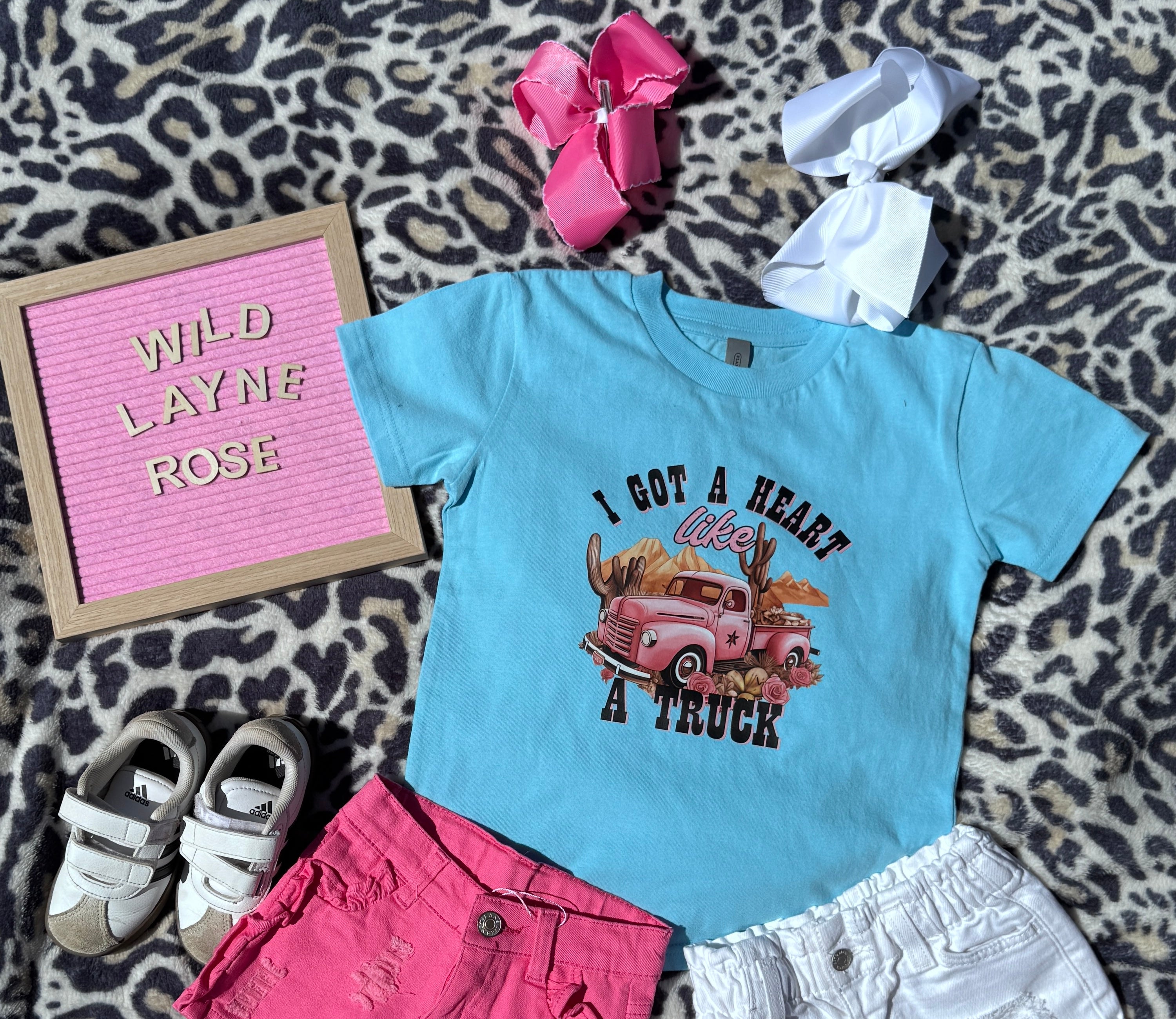 "I Got a Heart Like a Truck" Girls Graphic Tee 🎀