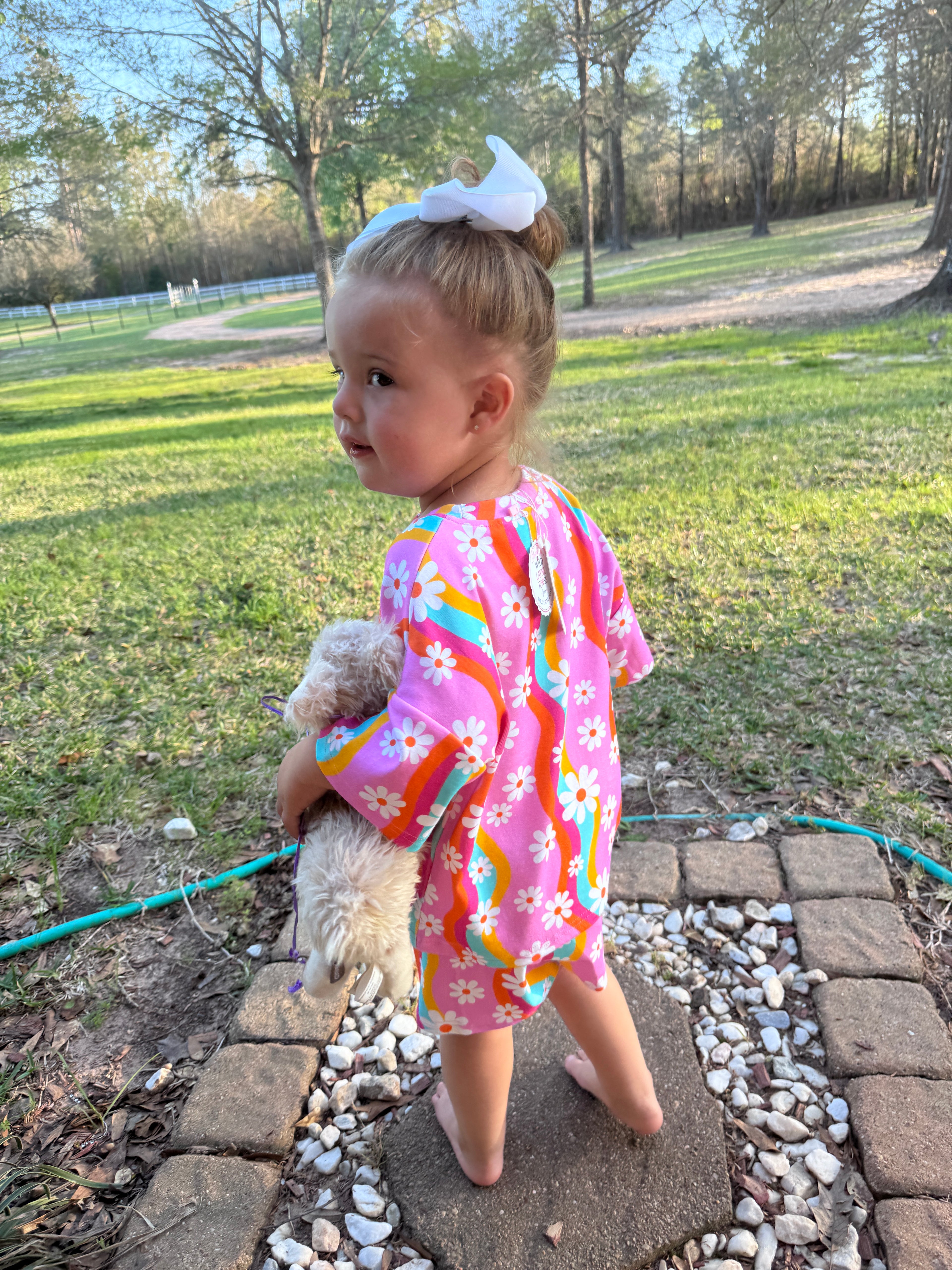 Retro Daisy Rainbow Lounge Set