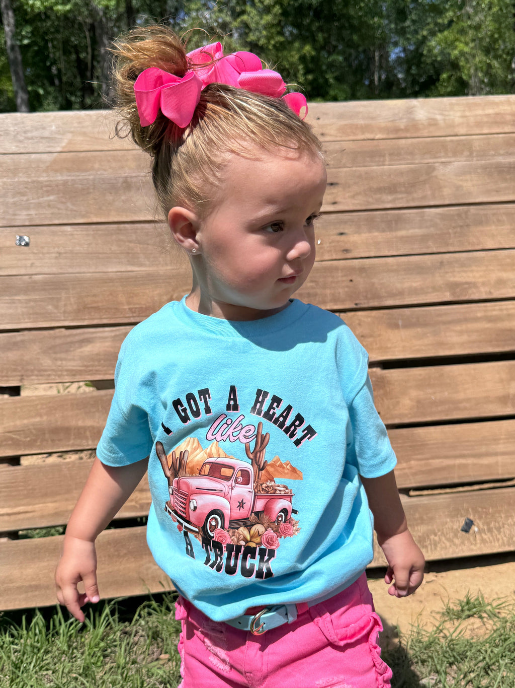 "I Got a Heart Like a Truck" Girls Graphic Tee 🎀
