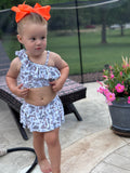 Wild & Sweet Camo Ruffle Swimsuit