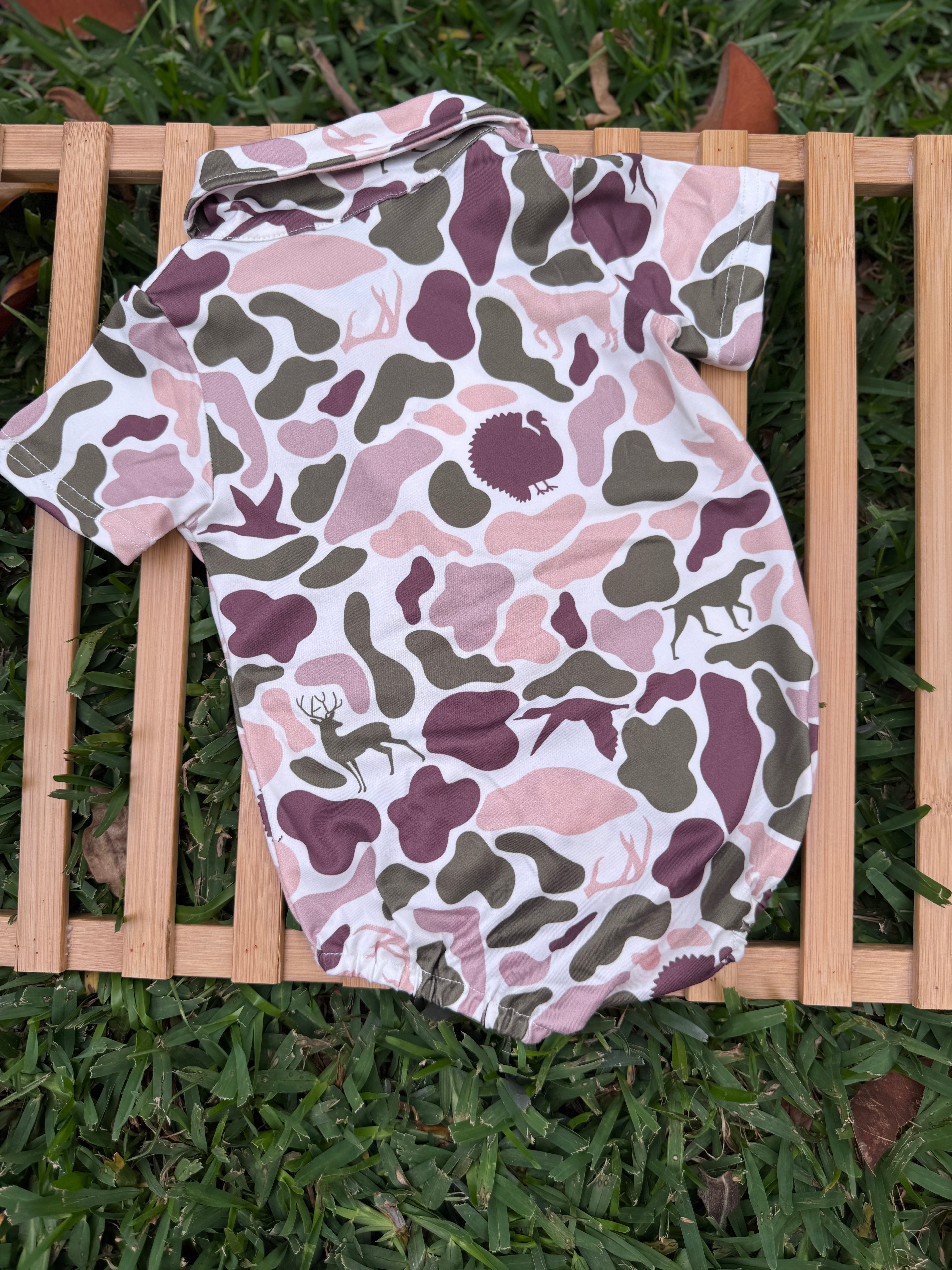 🦌 Little Hunter Camo Romper