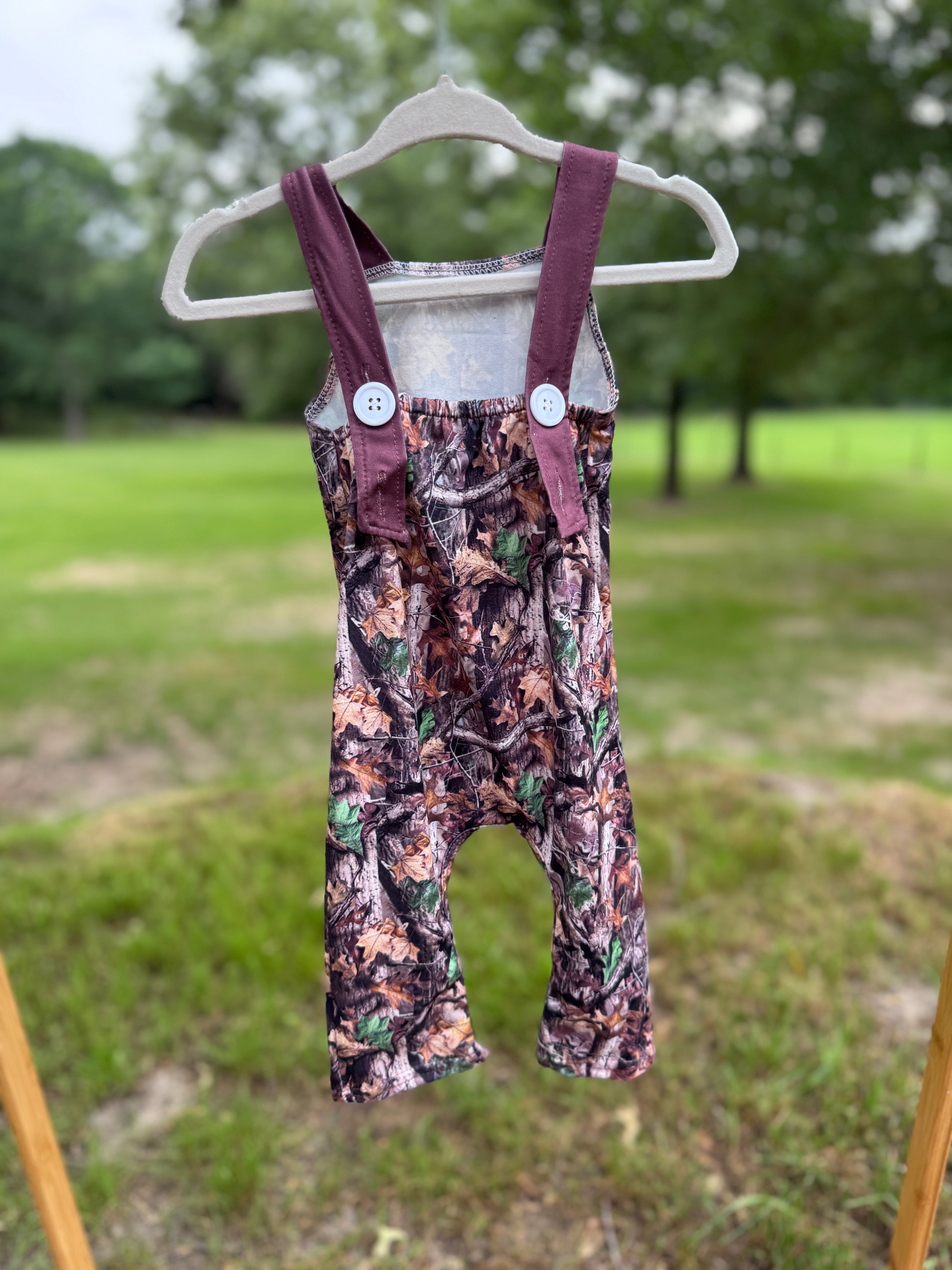 🦌Backwoods Baby Camo Romper
