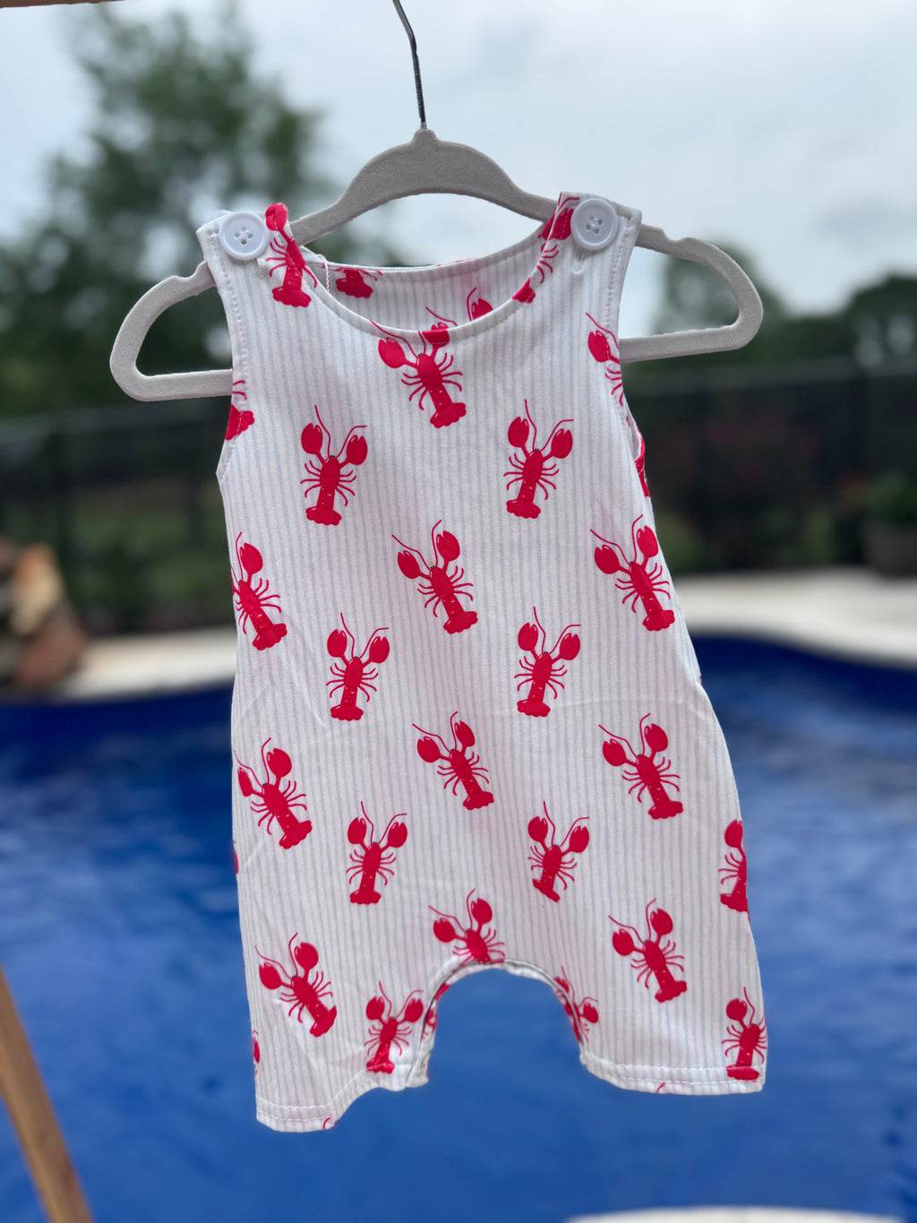 🦞Little Lobster Boy Romper