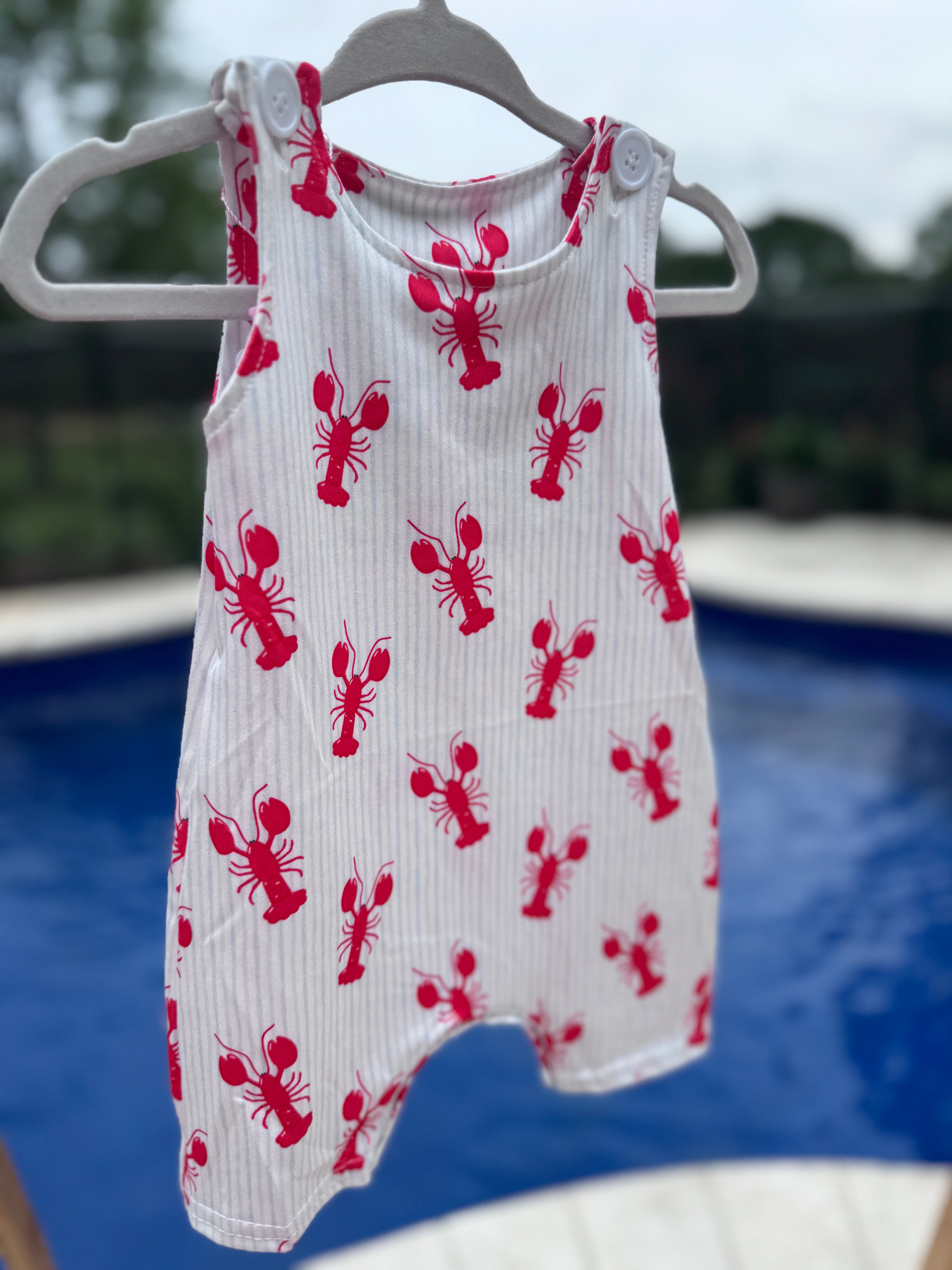🦞Little Lobster Boy Romper