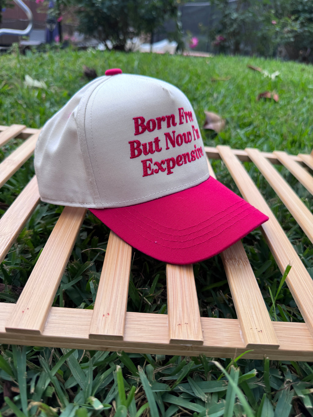 Born Free But Now I'm Expensive Toddler trucker hat