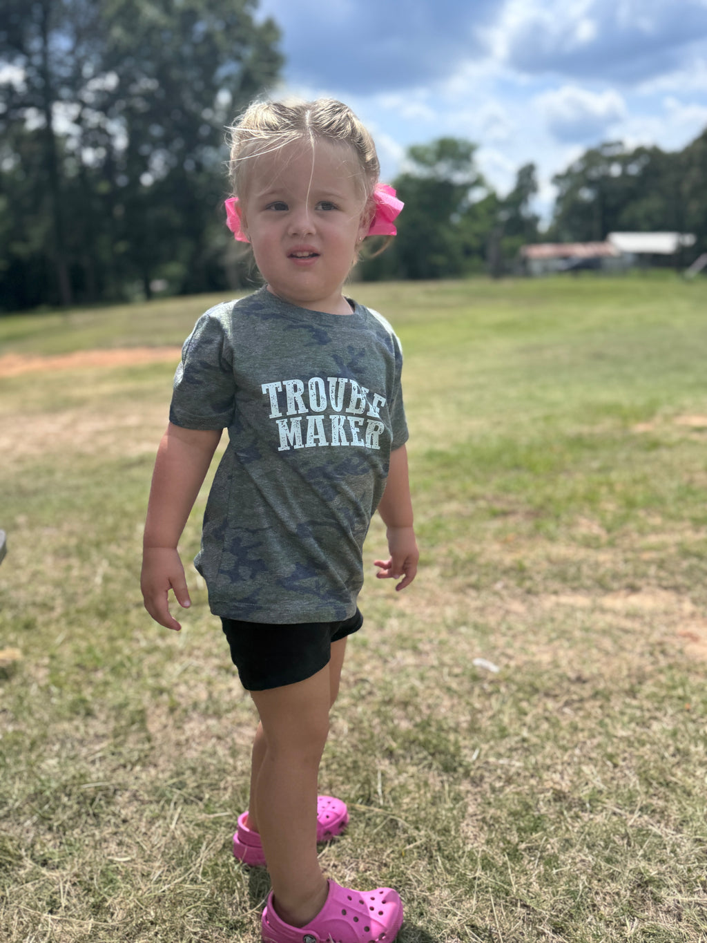 Trouble Maker Camo Tee