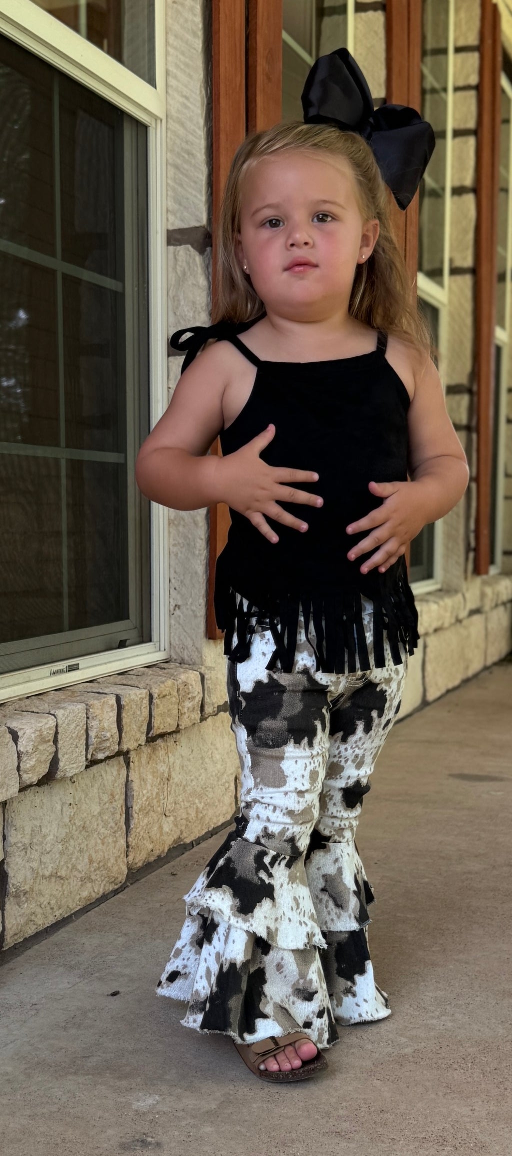 Black Fringe Western Tank 🖤🤠