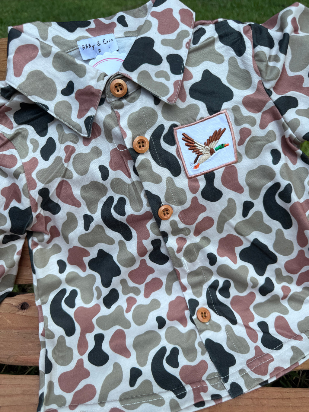 Duck Camo Button-Down Shirt 🦆🤎