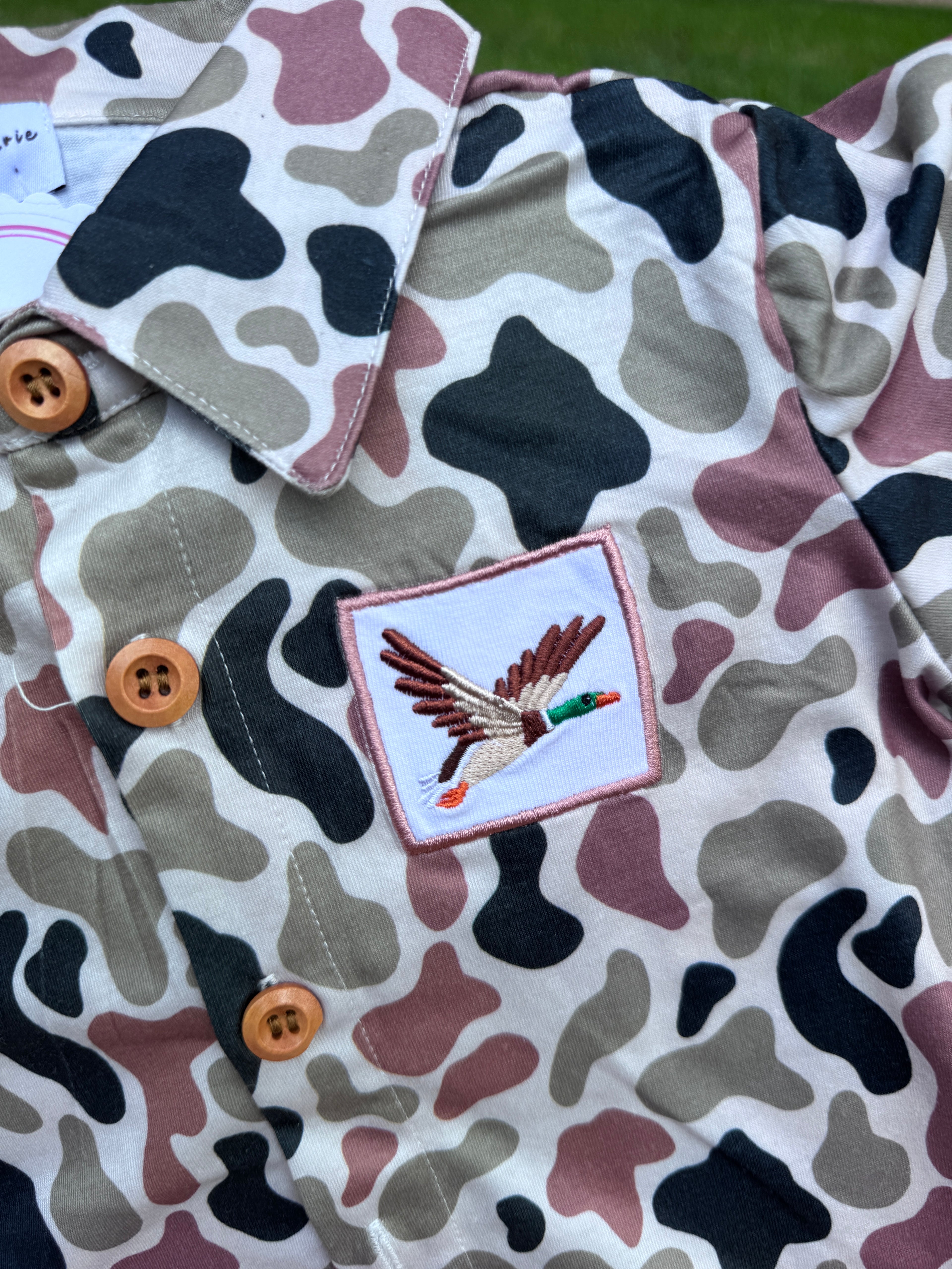 Duck Camo Button-Down Shirt 🦆🤎