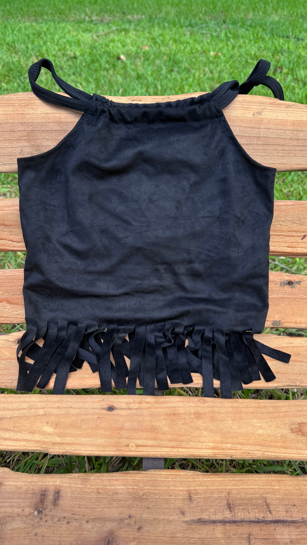 Black Fringe Western Tank 🖤🤠