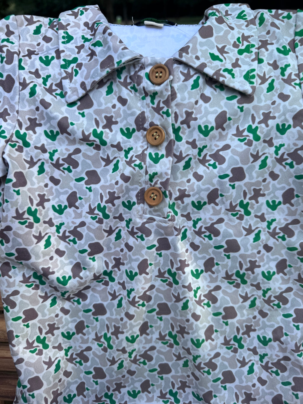 Little Outdoorsman Camo Polo