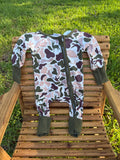 Little Hunter Camo Zip Romper