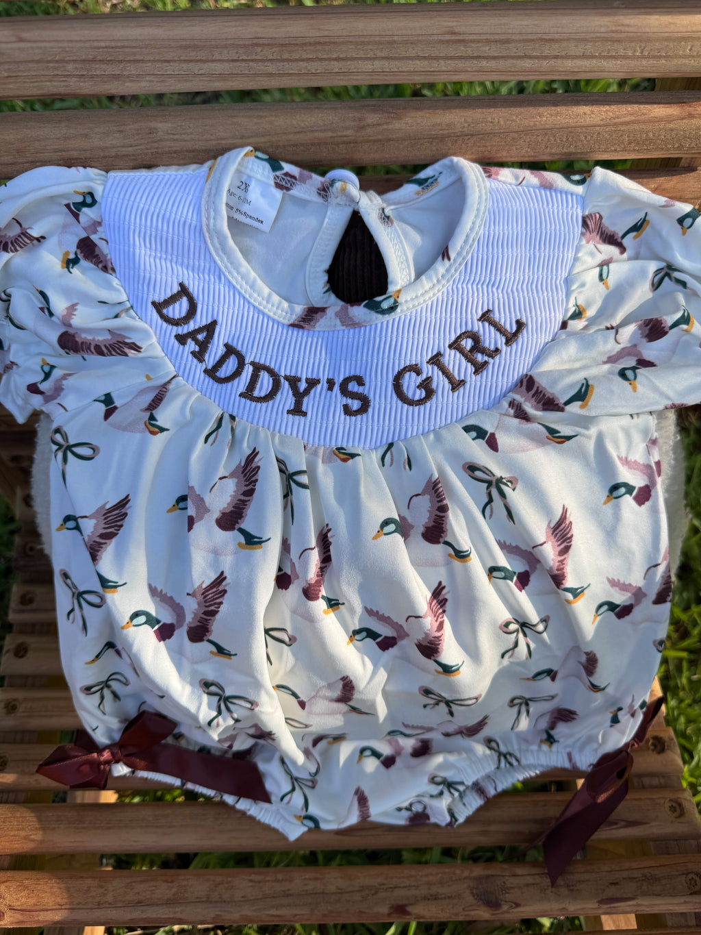 Daddy's Girl Duck Hunting Bubble Romper