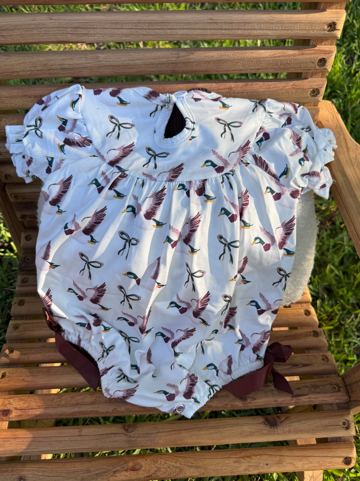 Daddy's Girl Duck Hunting Bubble Romper