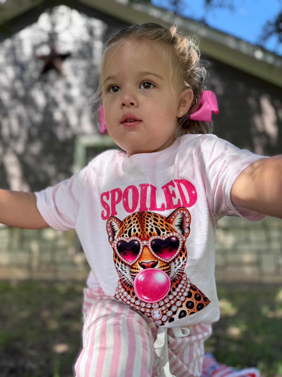 Spoiled Leopard Graphic Tee