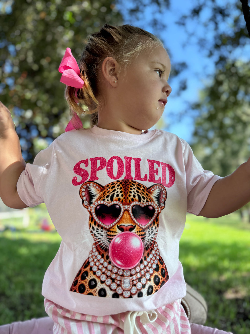 Spoiled Leopard Graphic Tee
