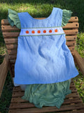 Pumpkin Patch Bow Bloomer Set