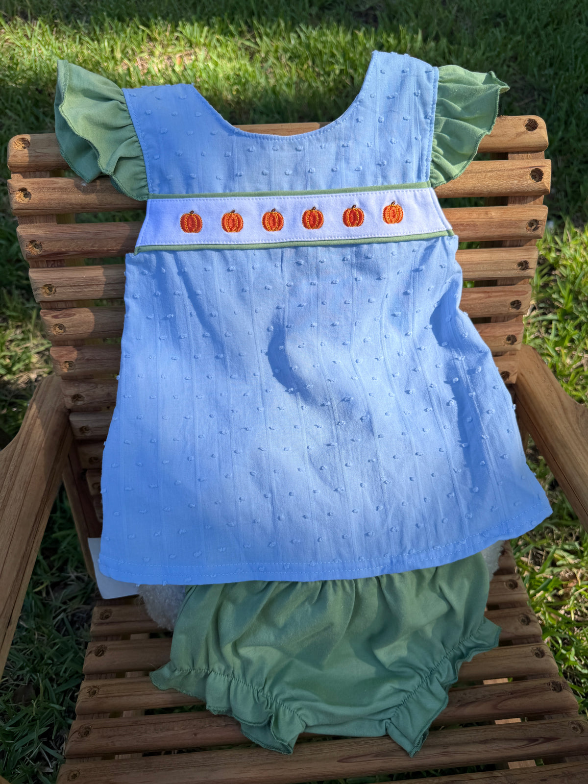 Pumpkin Patch Bow Bloomer Set