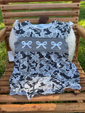 Camo Bow Ruffle Bubble Romper
