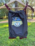 Patchwork Scarecrow Denim Bubble Romper