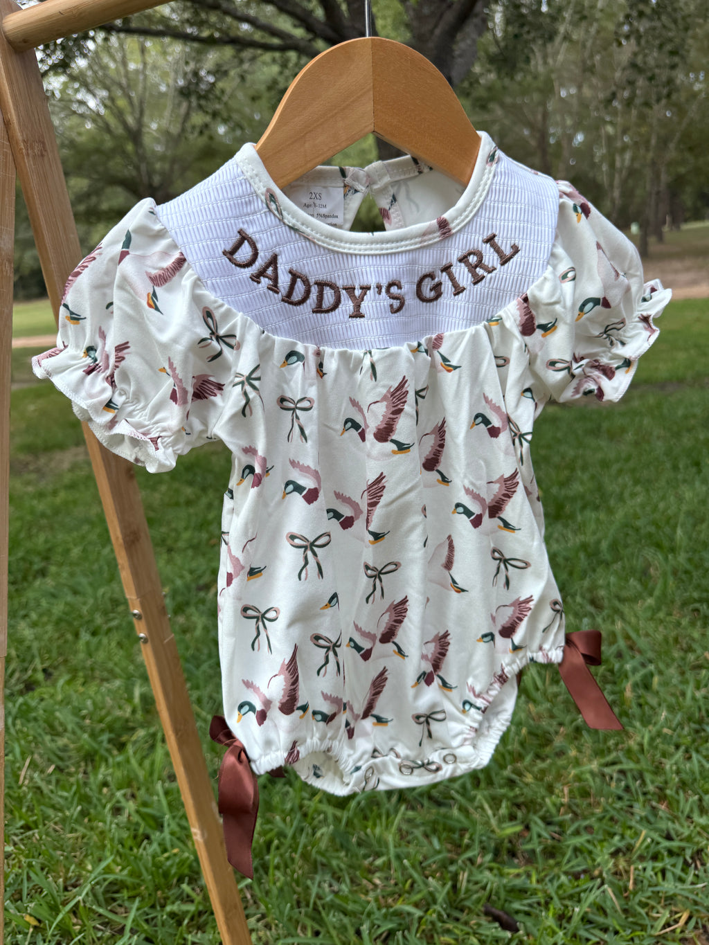 Daddy's Girl Duck Hunting Bubble Romper