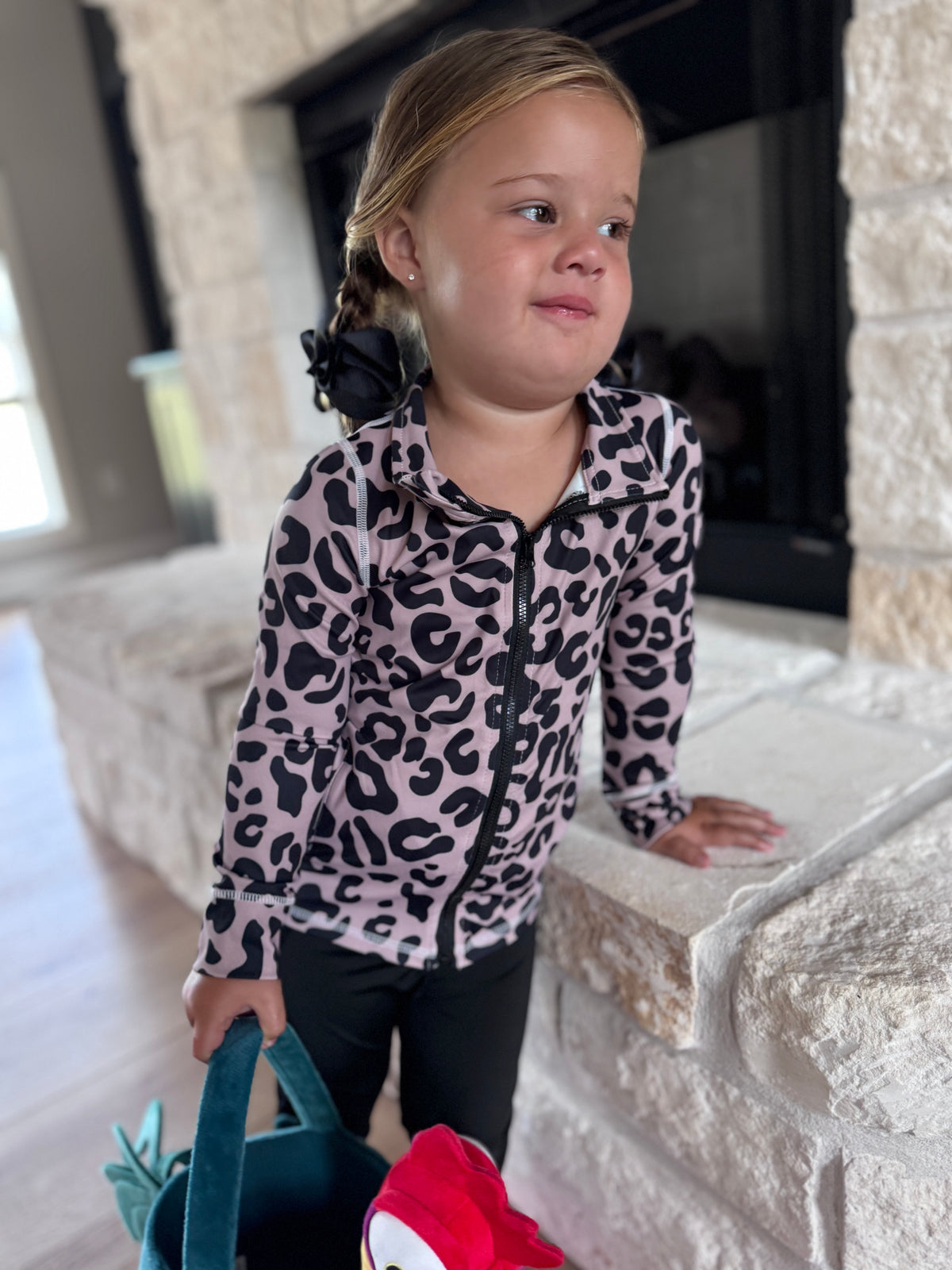 Leopard Active Jacket & Leggings Set